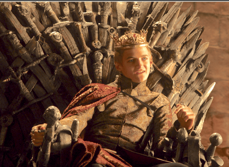 geoffrey from game of thrones as a joke about how first time managers are hired without the requisite skillset