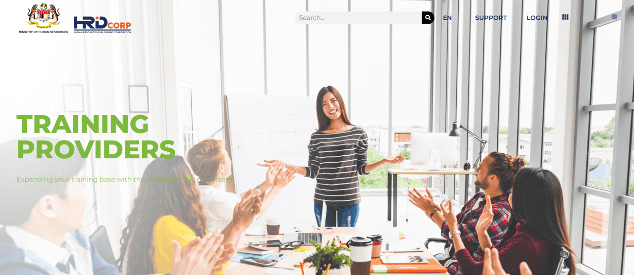 screenshot-of-HRDC-registered-trianing-providers to help employers find the best training provider in malaysia