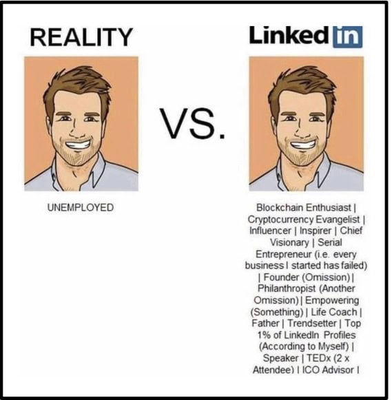 humorous joke to show how people shouldnt take leadership assessment tool advice from linkedin