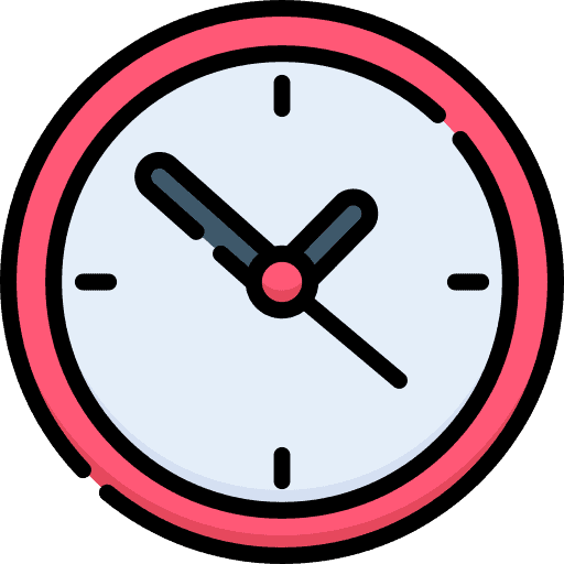 clock to symbolise how half and full day training periods affect team buidling options